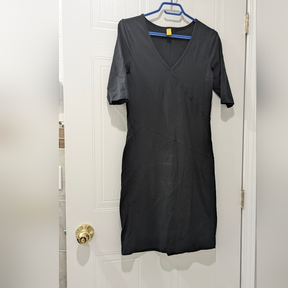Lole Black Mini Dress with V-Neck
